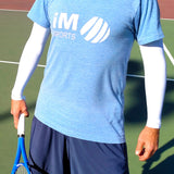 beautiful white sun sleeves for tennis