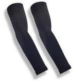 Black Running Full Arm Compression Sleeves