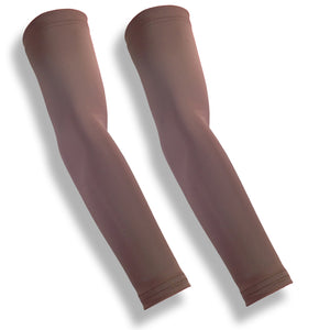 CROSSOVER Brown Basketball Arm Compression Covers