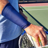 TOPSPIN Black Wrist 6 Inch Tennis Recovery Sleeves