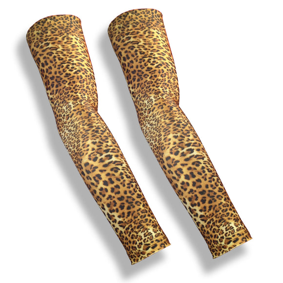 Leopard Sun Protection Sleeves for Golf compression