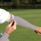 LONG DRIVER Silver Grey Full Arm Golf Sleeves