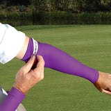 LONG DRIVER Purple Sunblock Sleeves for Golf