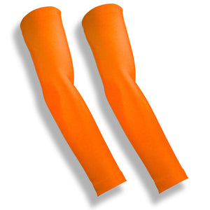 SPIKE BLOCKER Neon Orange Full Arm Sleeves for Volleyball