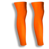 iM Sports CIRCUIT Neon Orange Cycling Leg Sleeves