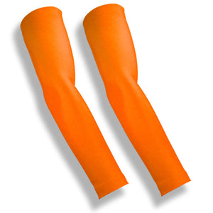 Neon Orange Protective Running Sleeves