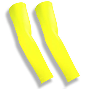 Neon Yellow Arm Cooling Sleeves for Golf