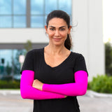 pink arm sleeves for runners