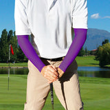 purple compression sleeves for golfers