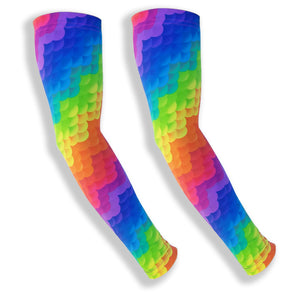 iM Sports MILER Rainbow Cloud Pattern Arm Running Sleeves