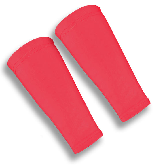 Red Volleyball Forearm 9 Inch Compression Sleeves