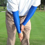 royal blue full arm golf sun sleeves