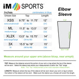tennis elbow compression sleeve size chart