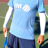 white tennis arm sun sleeves