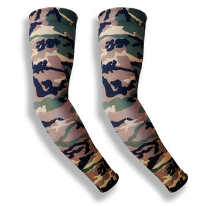 Green Camo Golf Sleeves for Arms