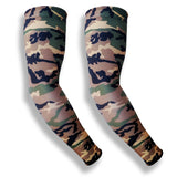 SPIKE BLOCKER Green Camo Protective Volleyball Arm Sleeves