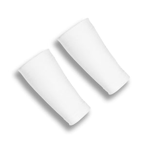TOPSPIN White 6 Inch Tennis Wrist Sleeves