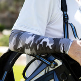 grey camo sleeves for golfers sun protection
